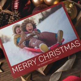 Cartão De Festividades Foto moderna minimalista simples