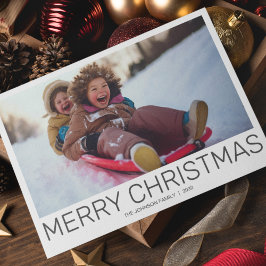 Cartão De Festividades Foto moderna minimalista simples