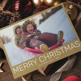 Cartão De Festividades Foto moderna minimalista simples