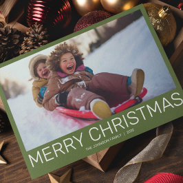 Cartão De Festividades Foto moderna minimalista simples