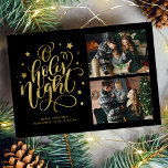 Cartão De Festividades Foto Moderna "O Santa Noite"<br><div class="desc">Cartões de Natal coloridos e festivos de 2 galerias fotográficas.</div>