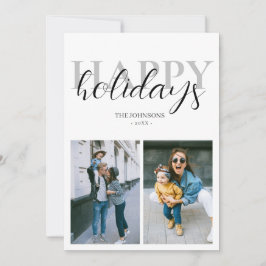 Cartão De Festividades Foto moderna sobre feriados felizes