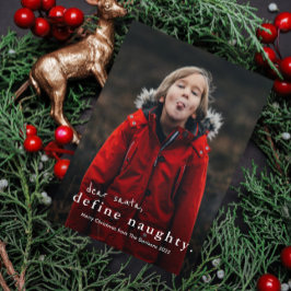 Cartão De Festividades Foto Natal Malicioso Engraçado