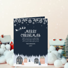 Cartão De Festividades Foto Natal Rústico de Inverno