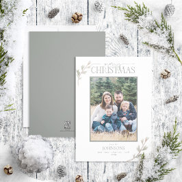 Cartão De Festividades Foto Neutra da Família de Pinus Rustic