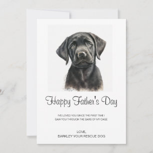 Cartão De Festividades Foto Personalizada De Cachorro Do dia de os pais D