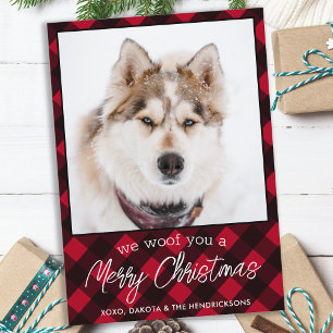 Cartão De Festividades Foto personalizada de cão de estimação Feliz Xadre