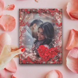 Cartão De Festividades Foto Personalizada de Feliz Dia dos Namorados