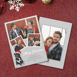 Cartão De Festividades Foto personalizada de Natal Staffordshire Bull Ter