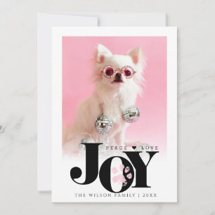 Cartão De Festividades Foto Personalizada de Pet Alegria Impressão de Pat