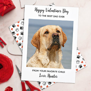 Cartão De Festividades Foto personalizada de Pet personalizada do PAI DOG