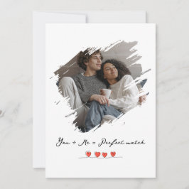 Cartão De Festividades Foto Personalizada do Dia dos Namorados que Roubou