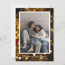 Cartão De Festividades Foto Personalizada do Dia dos Namorados 'Roubou Me