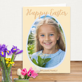 Cartão De Festividades Foto personalizada do felz pascoa
