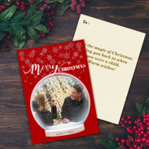 Foto personalizada do Globo de Neve de inverno de