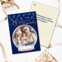 Foto personalizada do Globo de Neve de inverno de