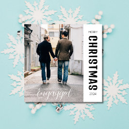 Cartão De Festividades Foto personalizada do primeiro Natal em Orgulho ga