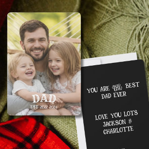 Cartão De Festividades Foto Personalizada Papai Est 