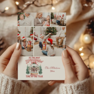 Cartão De Festividades Foto: Pink Nutcracker de Natal Wonderland Glob