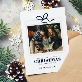 Cartão De Festividades Foto Presente de Natal Personalizada