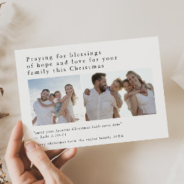 Cartão De Festividades Foto preta EMELIA Citações de Bíblia únicas no Nat