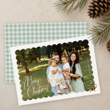 Foto Recortada com Laço Feliz Natal