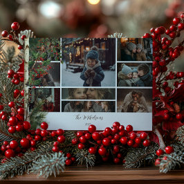 Cartão De Festividades Foto Rustic Holly Berry Natal