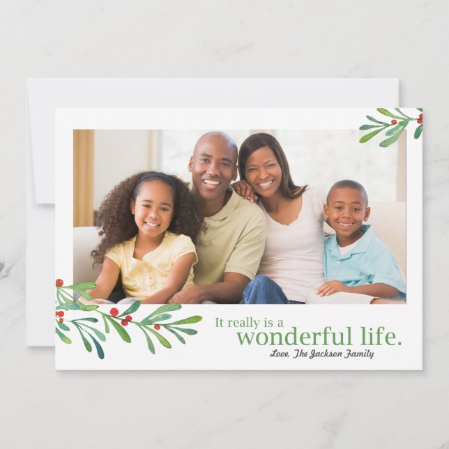 Cartão De Festividades Foto Simple Berries Maravilha Life 1 | (Frente)