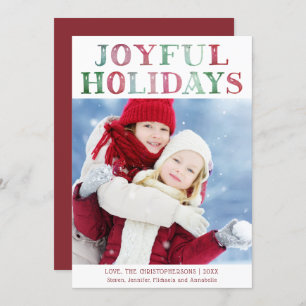 Cartão De Festividades Foto simples de HOLIDAYS