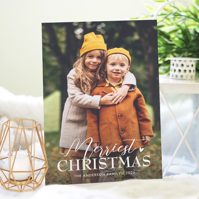 Cartão De Festividades Foto Simples de Na moda 2 do Script de Natal Mais  (Criador carregado)