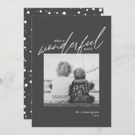 Cartão De Festividades Foto Simples e Maravilhosa de Ano Novo Holida Negr