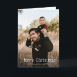Cartão De Festividades Foto simples Natal moderno<br><div class="desc">Cartão de Natal moderno com um simples design com "Feliz Natal" numa fonte serif divertida sobre a sua foto favorita.</div>