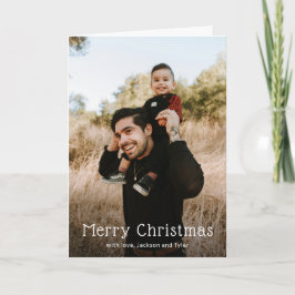 Cartão De Festividades Foto simples Natal moderno