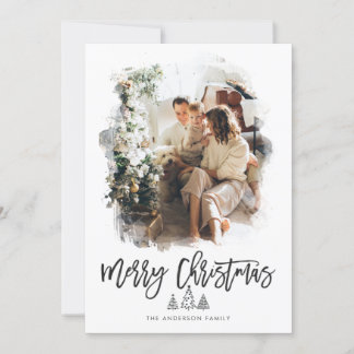 Cartão De Festividades Foto típica mínima moderna de Natal
