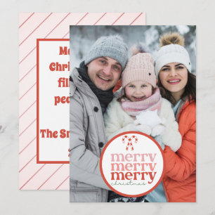 Cartão De Festividades Foto verde verde canadense de natal alegre