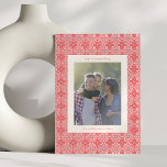 Cartão De Festividades Foto Vertical Moderna do Meio século Retroativo Ve<br><div class="desc">Cartão de Feriado Vertical Moderno de Meio século Retroativo Vermelho Cuto</div>