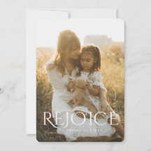 Fotocarta Tipográfica Grande de Rejubilamento com