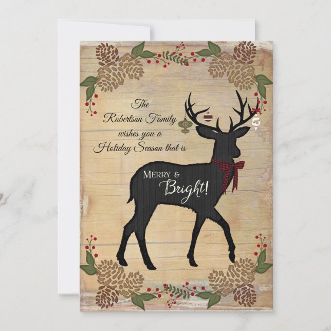 Cartão De Festividades Fotografia da família - Natal da Farmhouse da Faze (Frente)