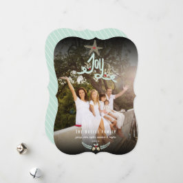 Cartão De Festividades Fotografia de Folhagem de Alegria Desenhada à Mão 