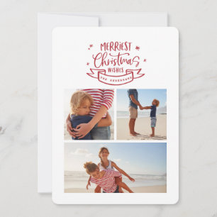 Cartão De Festividades fotografia moderna de natal do melhor natal