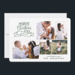 Cartão De Festividades fotografia moderna de natal do melhor natal<br><div class="desc">espalhe a alegria festiva com esta design divertida. apresentando texto ousado de roteiro moderno e colagem de fotos editável para torná-la mais especial. disponível com uma variedade de backers coloridos incluindo preto,  vermelho,  verde,  azul e muito mais para se adequar ao seu tema.</div>