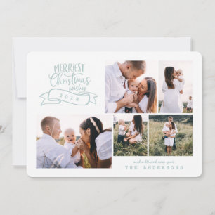 Cartão De Festividades fotografia moderna de natal do melhor natal