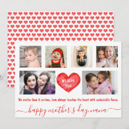 Cartão De Festividades Fotomontagem | Feliz Dia das Mães | Seis Fotos