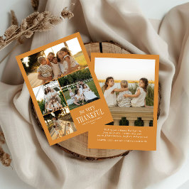 Cartão De Festividades Fotos de Ação de Graças Minimais Muito Gratas