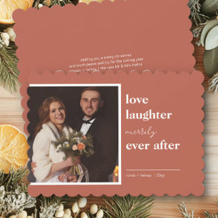 Cartão De Festividades Fotos de Casamento Amor Risos Felizes para Sempre