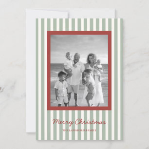 Cartão De Festividades Fotos de Listras Simples Natal Moderno