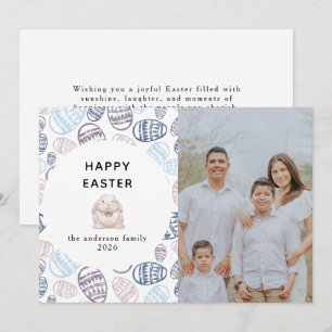 Cartão De Festividades Fotos de Ovos em Aquarela Moderna Elegante Feliz P