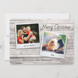 Cartão De Festividades Fotos de Pinup de Madeira de Natal Russo