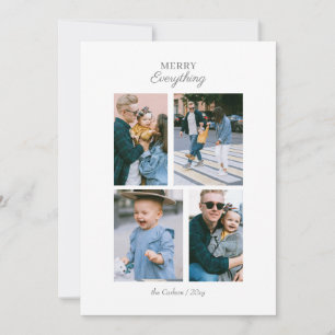Cartão De Festividades Fotos do Mod 4 Collage Foto personalizada mínima 