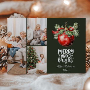 Cartão De Festividades Fotos do Natal Antigo 3 Celebração em Família